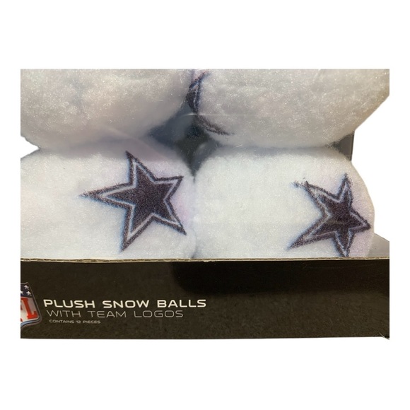 NFL Dallas Cowboys Plush Snow Balls Set of 12 - Picture 4 of 4